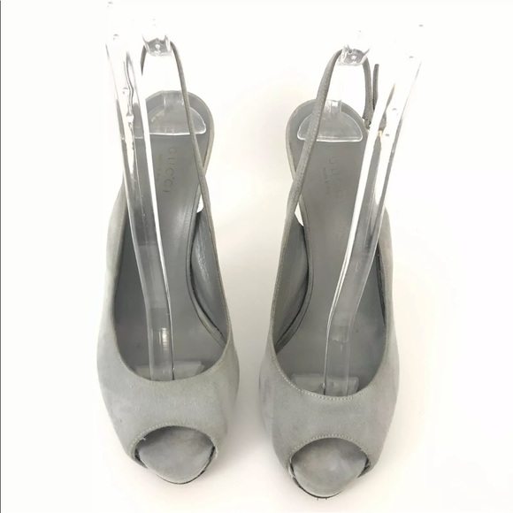 Sexy GUCCI Bamboo Heel Suede Sling Back♥️♥️♥️ - Picture 7 of 11